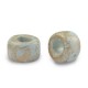 DQ Griechische Keramik Perlen 9mm Gold spot - Haze blue